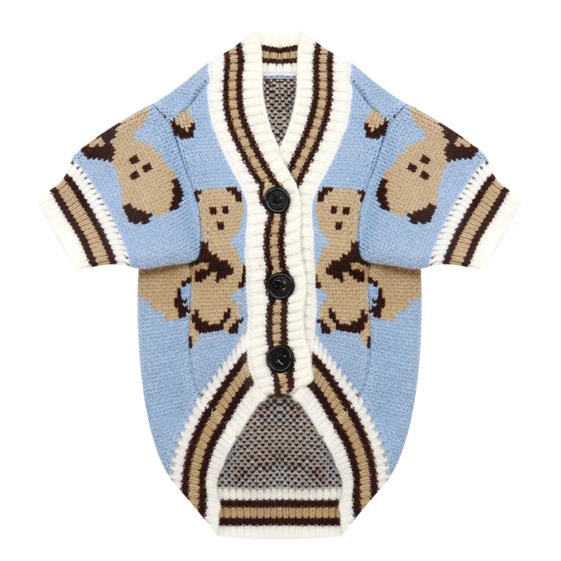 Luxury Dog Cardigan Sweater