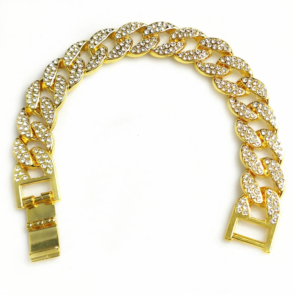 Luxury Design Cuban Chain Dog Collar