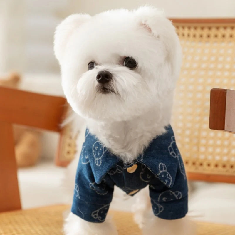 Denim Dog Shirt