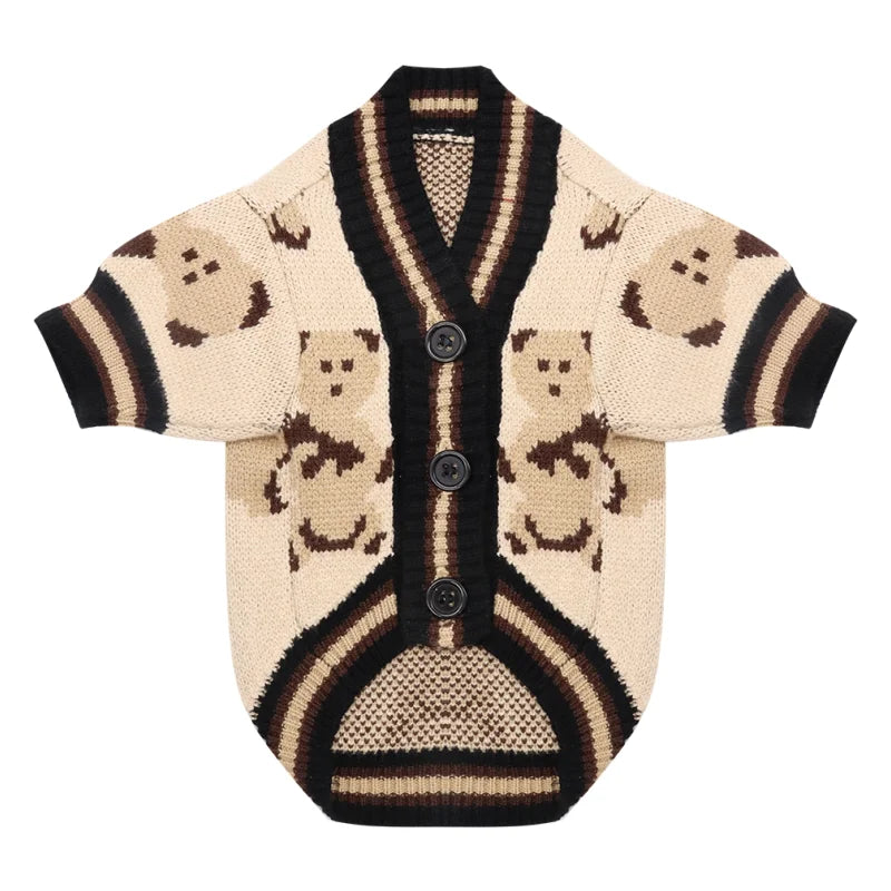 Luxury Dog Cardigan Sweater