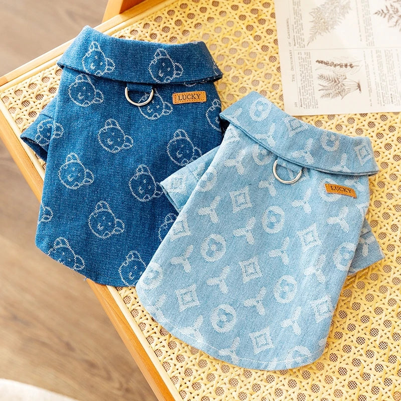 Denim Dog Shirt