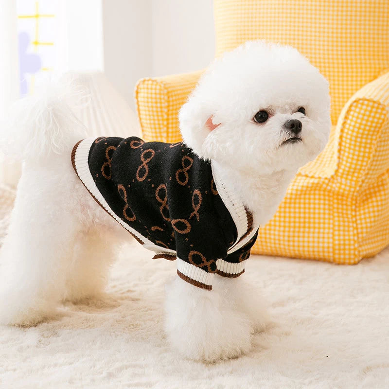 Luxury Dog Cardigan Sweater